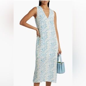 Equipment Connery snake print silk midi dress nwt